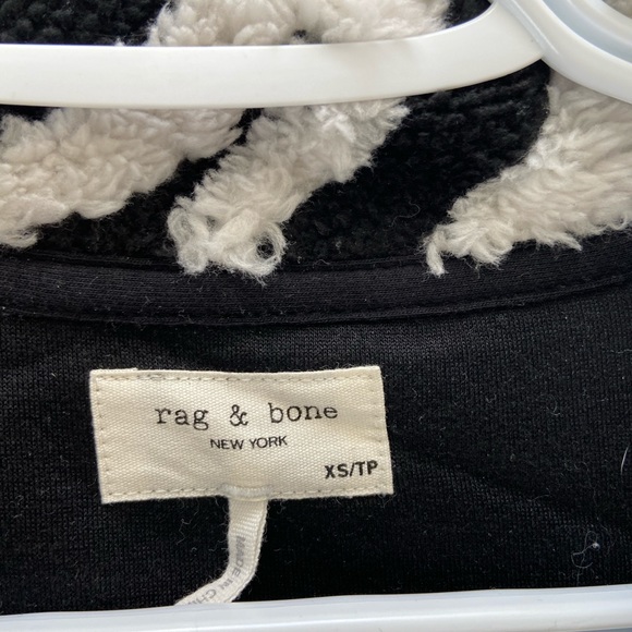 Rag & bone zebra print sherpa sweater size xs - Picture 6 of 6